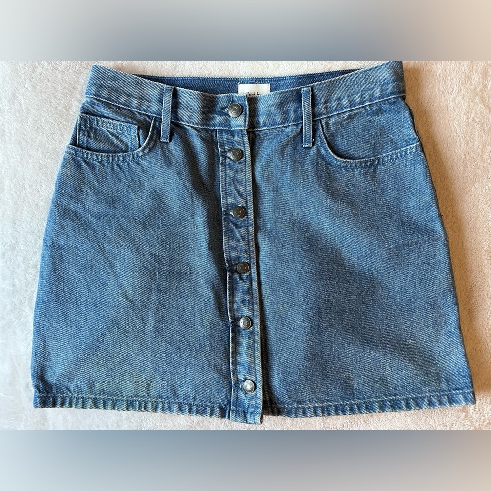 Wilfred Blue Denim Mini Skirt Shania
